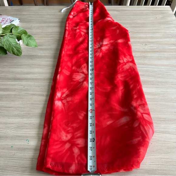 Vintage Wide leg high waisted beach red pants size 27 - Picture 13 of 13